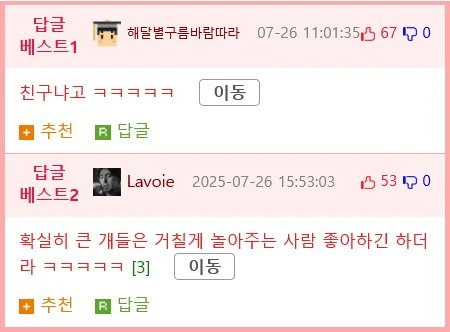대형견 키우는 이유(?)