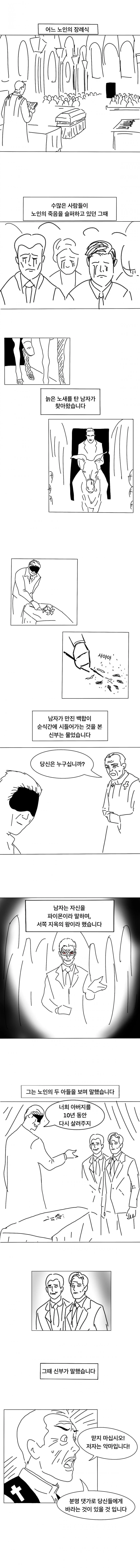 어느 노인의 장례식 만화