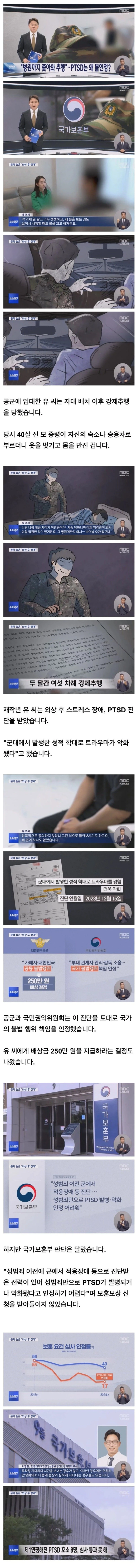 "병원까지 쫓아와 성추행"...군 생활 때문에 PTSD 생겼는데