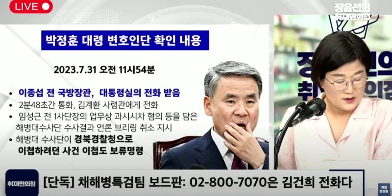 속보 ) 02-800-7070 은 김건희 전화다?